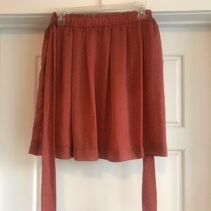 Banana Republic coral and tan skirt